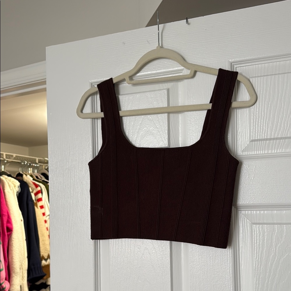 Chic Brown Crop Top for Women